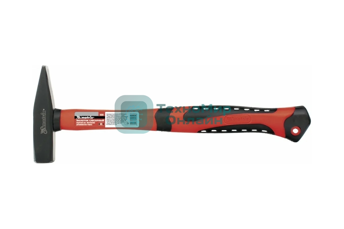 Молоток слесарный Matrix 10360, 1000 г, фибергласовая обрезиненная рукоятка