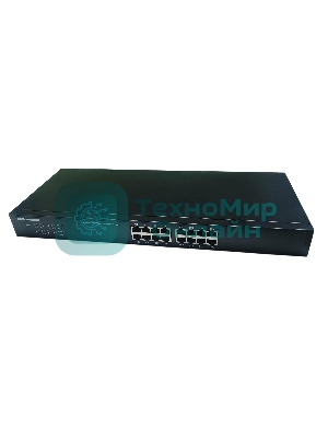 Коммутатор неуправляемый NEOMAX NMS-116P-1000-SR, 16 портов 1000 Mbps, металл Rack