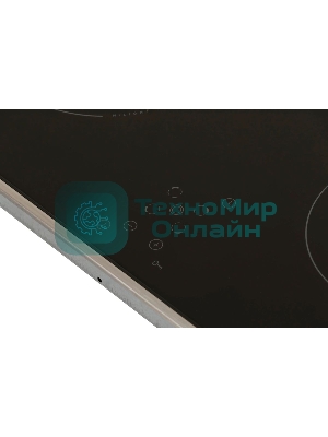 Встраиваемая варочная панель Hansa BHCI66706 Стеклокерамика, независимая, сенсорное управление, таймер, рамка, черная