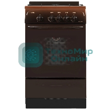 Плита газовая Gefest CG 50М02 К83 коричневый, конфорок 4 шт, духовка 42 л, 50 см x 85 см x 53 см