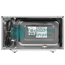 Микроволновая печь CASO MG 25 Ceramic Menu серебристый/черный, 25 л, 900 Вт, переключатели - кнопки, поворотный механизм