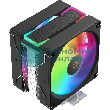 Кулер для процессора Ocypus Delta A40 SE BK Dual Fan ARGB, 2x120mm ARGB FAN, Top ARGB Panel, 4 HEAT PIPES, 4-PIN PWM, 800-1800 RPM, 31DBA, HYDRO BEARING, LGA115X/1200/1700/18XX, AM4/AM5