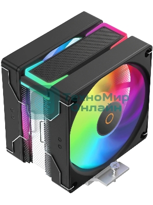 Кулер для процессора Ocypus Delta A40 SE BK Dual Fan ARGB, 2x120mm ARGB FAN, Top ARGB Panel, 4 HEAT PIPES, 4-PIN PWM, 800-1800 RPM, 31DBA, HYDRO BEARING, LGA115X/1200/1700/18XX, AM4/AM5