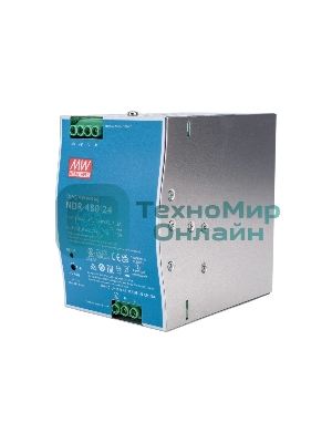 Блок питания AC-DC, 480Вт, вход 90-264V AC, 47-63Гц,127-370В DC, выход 24В,20A, рег. вых 24-28В, в кожухе на DIN-рейку