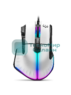 Мышь проводная SVEN RX-G990 белый, 12400 dpi, USB, кнопки - 9