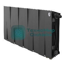 Радиатор биметаллический Royal Thermo PianoForte 300 черный VR80 - 10 секц.