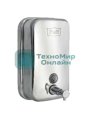 Дозатор для жидкого мыла из нерж. стали Puff-8608, хром, 800 мл, глянцевый, 19х12х12 см