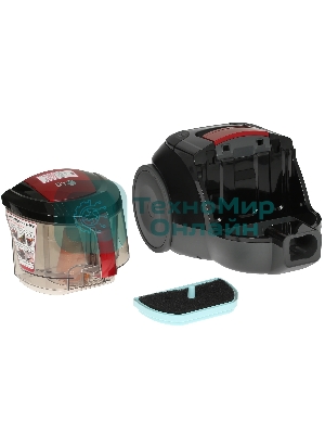 Пылесос LG VC5320NNTR красный/серый, 380/2000 Вт, уборка сухая, пылесборник контейнер 1.3 л