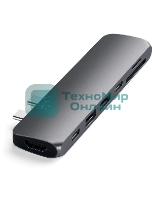 Док-станция Satechi ST-CMBPM, USB Type-C, HDMI/Thunderbolt 3/USB Type-C/SD/microSD/USB 3.0, USB