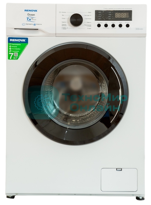 Стиральная машина Renova WAF-7012SM91 белый, загрузка фронтальная 7 кг, 1200 об/мин, класс A+++
