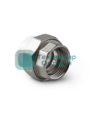 Муфта комбинированная разъемная (американка) ВР Белая 25-1/2