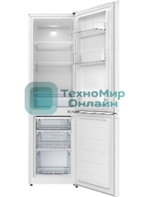 Холодильник Hyundai CC20031H, двухкамерный, (170)120/50л морозильная камера: снизу, размораживание ручное, белый