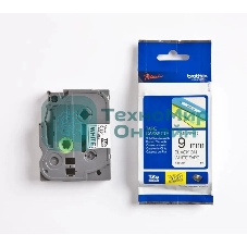 Картридж Brother TZ-E221 9 мм, 8 м, черный шрифт, белый фон, для BROTHER P-Touch