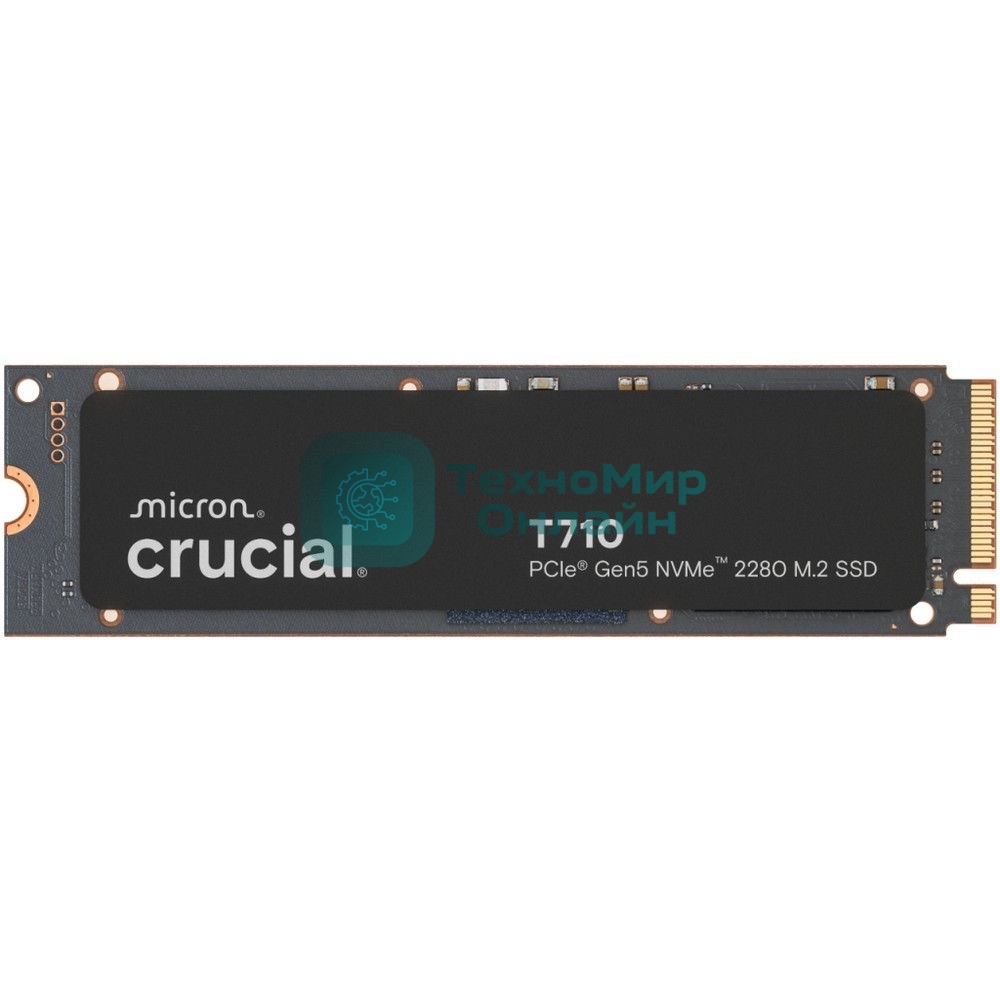 Накопитель SSD Crucial T710 2Tb PCIe Gen5 NVMe 2280 M.2 SSD CT2000T710SSD8