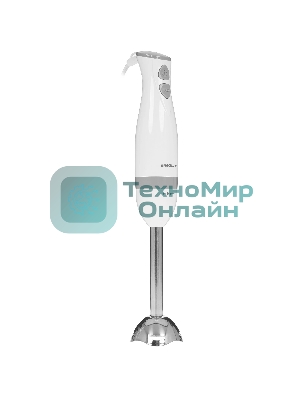 Блендер погружной Ergolux ELX-HB02-C31 (13125) 2 скорости, 500 Вт, 220-240В нерж.сталь, бело-сер.