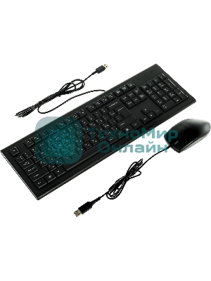 Комплект клавиатура+мышь A4Tech KR-8520D проводной, USB, 1200 DPI, чёрный