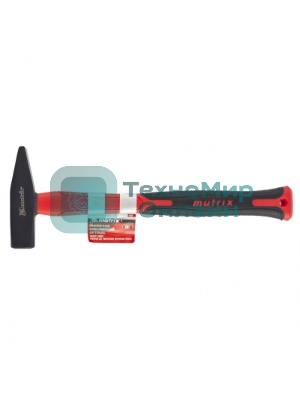 Молоток слесарный Matrix ''optimal'', 100 г, фибергласовая обрезиненная рукоятка, квадратный боек