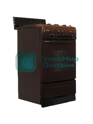 Плита газовая Gefest CG 50М02 К83 коричневый, конфорок 4 шт, духовка 42 л, 50 см x 85 см x 53 см