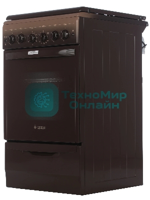 Плита газовая Gefest 5100-02 0001 коричневый, конфорок 4 газовых, духовка 52 л, 50 см x 85 см x 58.5 см