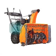 Снегоуборщик PATRIOT PRO 11 KX (коммунально-хозяйственный); 11 л.с., усиленный редуктор, безвоздушные колеса WE3, антиадгезионное покрытие ковша и желоба.