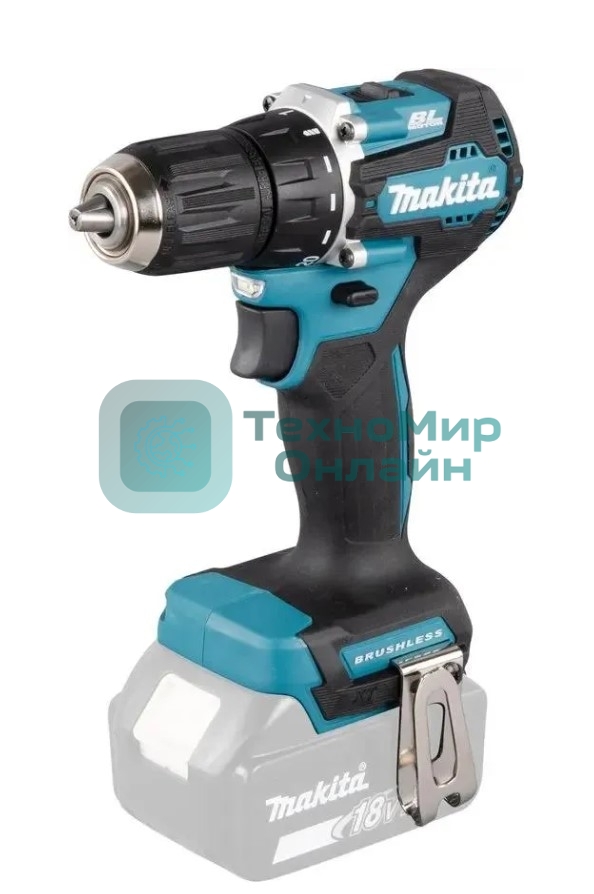 Дрель-шуруповерт Makita DDF487Z, 18 В, 0 Ач, 40 Нм, бесщеточный