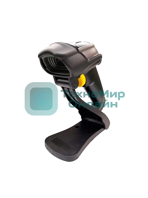 Сканер штрих-кода ручной Mindeo MD6600AT-SR 2D имидж, проводной, 100 скан/сек, USB с автосенсорной подставкой, черный