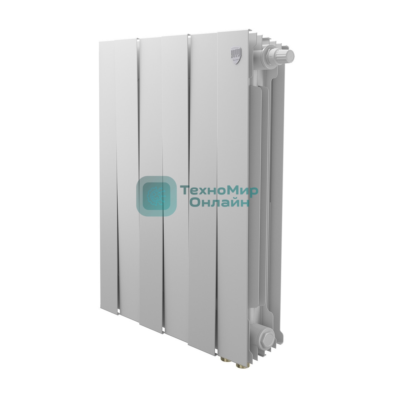 Радиатор биметаллический Royal Thermo PianoForte 500 белый VR80 - 6 секц.