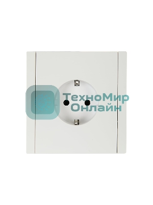 Розетка СП FORTE&PIANO FP214 16А с заземл. без защ. шторок безвинт. крепл. белый IEK FP-R11-16-1-K01