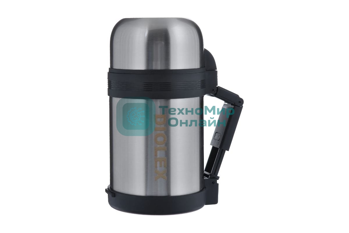 Термос Diolex DXU-800-1 800 мл, универсальный, ремешок в комплекте, из нержавеющей стали