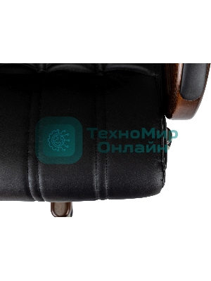 Кресло Бюрократ T-9932W-LOW-Eco черный, экокожа