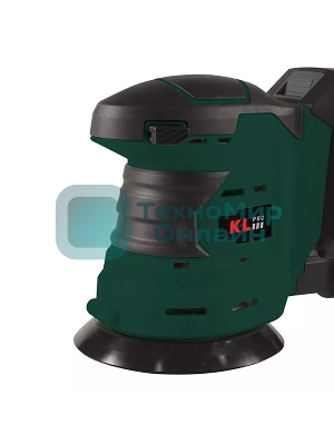 Эксцентриковая шлифовальная машина аккумуляторная KLPRO KLEZ18-20 (18В, Li-ion-2шт, 2.0А·ч, ЗУ 2,4А)