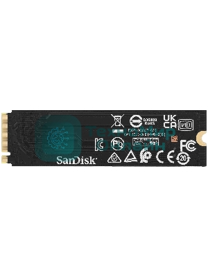 Накопитель SSD 1Tb WD черный SN7100, M.2 2280, PCI-E 3x4, R/W - 7250/6900 Mb/s 3D-NAND TLC