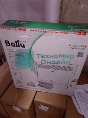 (Поврежденный товар) Конвектор электрический Ballu Camino Eco Turbo BEC/EMT-1000 белый (мощность 1 кВт, площадь 15 м2) (НС-1166353_(Поврежденный товар) 004654)