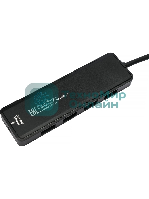 USB-концентратор Gembird UHB-C364, USB 3.0, USB 4 порта, USB Type-C / с доп питанием