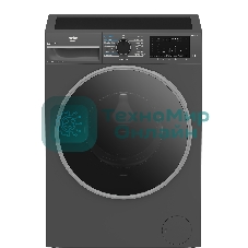 Стирально-сушильная машина Beko B3DFR57H22A антрацит, загрузка фронтальная 7.5кг, 1200 об/мин., класс: B