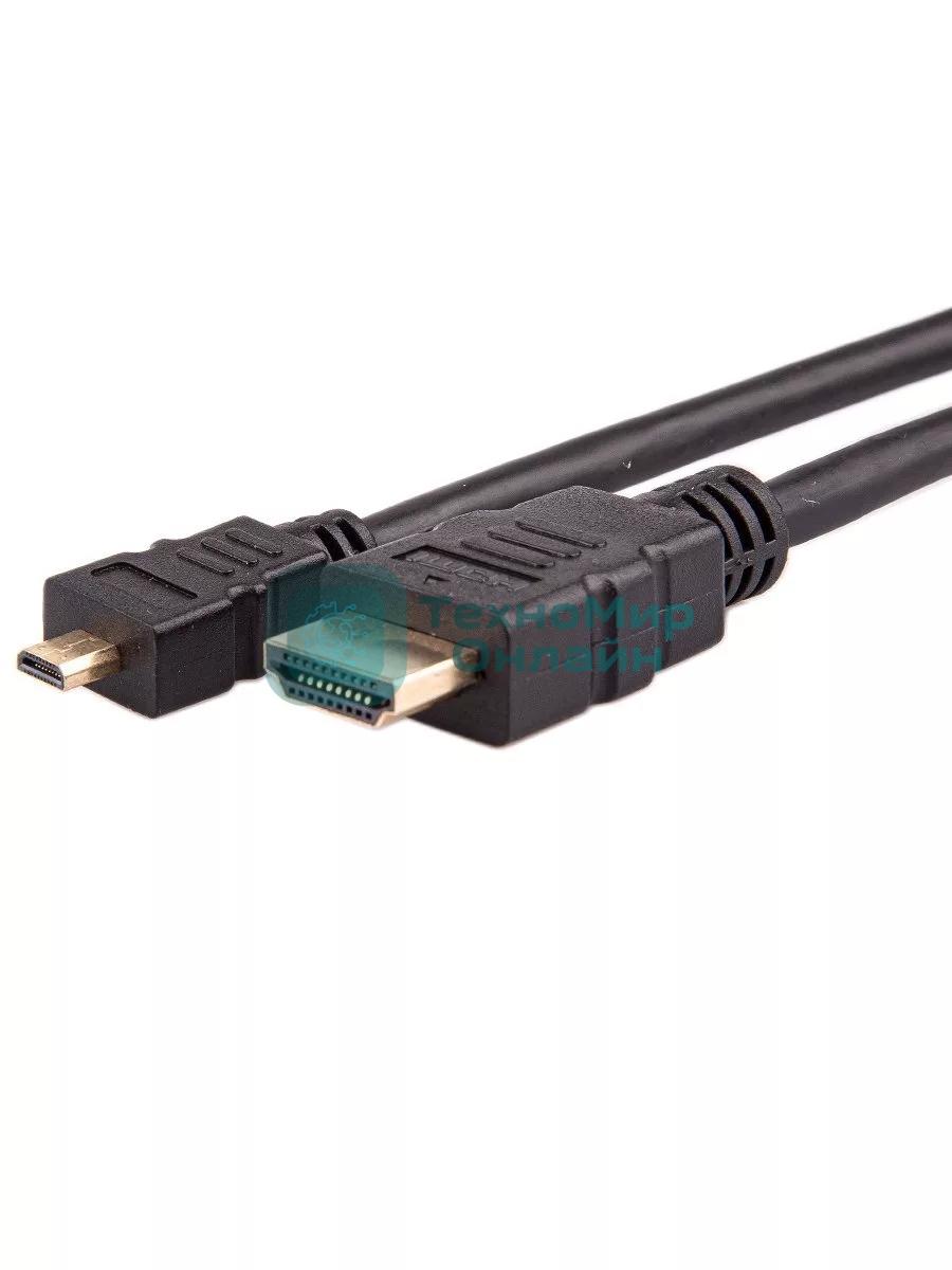 Кабель VCOM/TELECOM HDMI-19M -- MicroHDMI-19M ver 2.0+3D/Ethernet,1m Telecom TCG206-1M