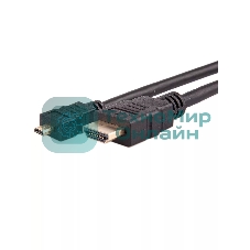 Кабель VCOM/TELECOM HDMI-19M -- MicroHDMI-19M ver 2.0+3D/Ethernet,1m Telecom TCG206-1M