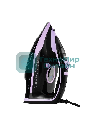 Утюг Galaxy Line GL 6135 черный с лиловым, 3200 Вт, 90 г/мин, 260 г/мин, 350 мл