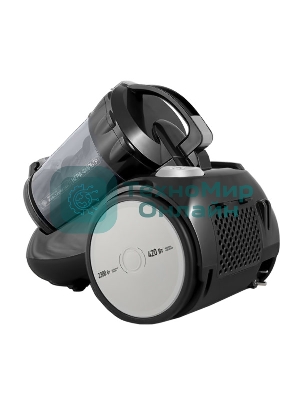 Пылесос Centek CT-2524 черный/серый, 420/2300 Вт, уборка сухая, пылесборник контейнер 2 л