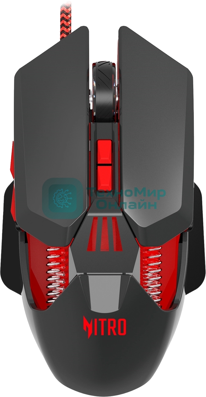 Мышь проводная Acer Nitro OMW302 черный, 7200 dpi, USB, кнопки - 7