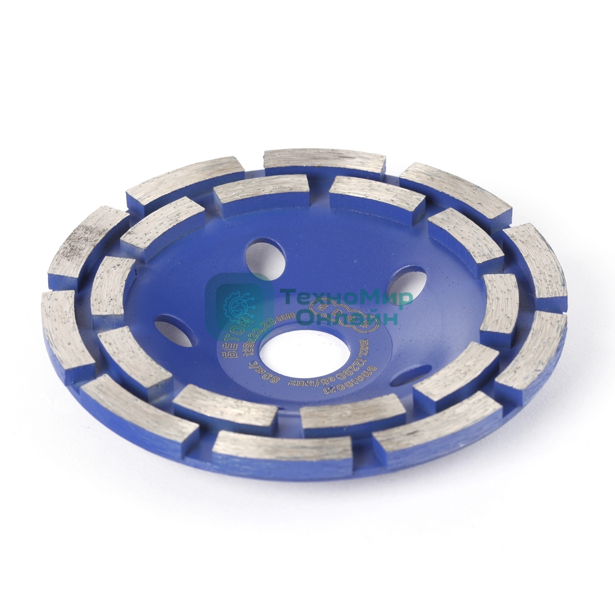 Чашка EDGE by PATRIOT алмазная 125х22,2 двухрядная