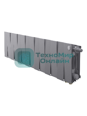 Радиатор биметаллический Royal Thermo PianoForte 200 серебристый VR80- 14 секц.
