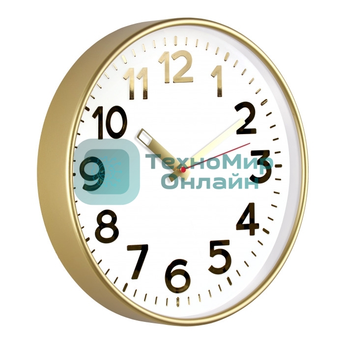 Часы настенные TROYKA 78778781 золотист круглые