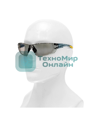 Очки защитные Denzel открытые, поликарбонатные, дымчатая линза