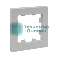Рамка EKF 1-м Эпика пластик алюм., UP1-FPA-01