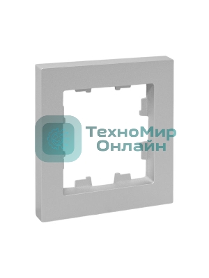 Рамка EKF 1-м Эпика пластик алюм., UP1-FPA-01