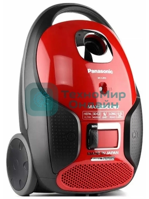Пылесос Panasonic MC-CJ919R красный, 380/2500 Вт, уборка сухая, пылесборник мешок 6 л