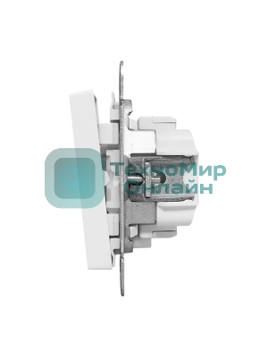 Механизм выключателя EKF UP1-SWW-14 одноклавишный, с подсветкой, белый Эпика
