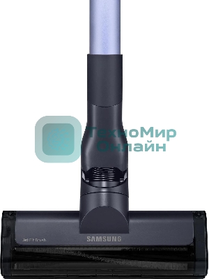 Пылесос вертикальный Samsung VS15A6031R4/EV фиолетовый/черный, питание от аккумулятора, 150 Вт, уборка сухая, пылесборник 0.8 л, работа от АКБ max 40 мин.