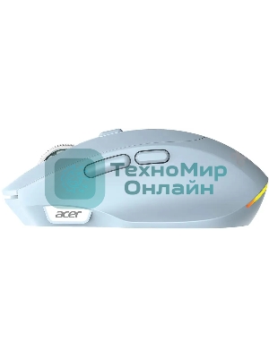 Мышь Acer OMR504 голубой оптическая 3200dpi silent беспров. BT/Radio USB 4but (ZL.MCE11.01E)